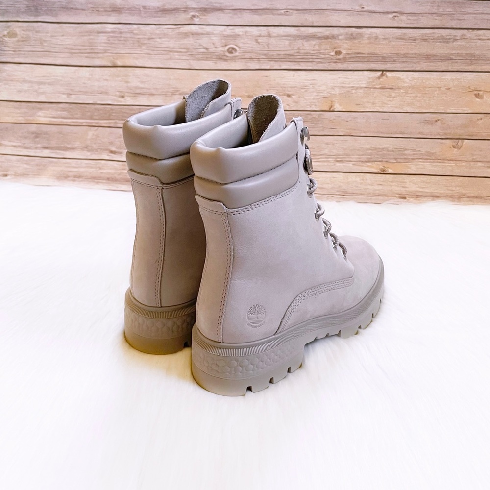 Timberland Women’s Cortina Valley 6 Inch Waterproof Light Taupe Boots - Picture 2 of 7